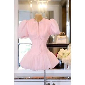 Đầm Thiết Kế Tay Phồng Tùng Bí